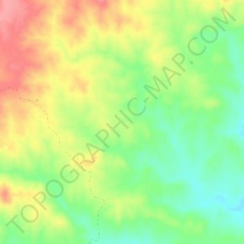 Mapa topográfico Maravel, altitude, relevo