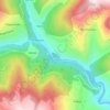 Mapa topográfico Suarna, altitude, relevo