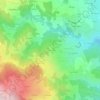 Mapa topográfico Le Vorzet, altitude, relevo
