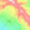 Mapa topográfico Cihurip, altitude, relevo