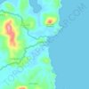Mapa topográfico Tambung, altitude, relevo
