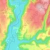 Mapa topográfico La Sagnolle, altitude, relevo