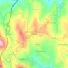 Mapa topográfico Bogalhão, altitude, relevo