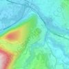 Mapa topográfico Le Mont Gosse, altitude, relevo