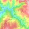 Mapa topográfico Arinho, altitude, relevo