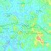 Mapa topográfico Manarcadu, altitude, relevo