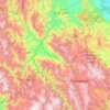 Mapa topográfico Provincia de Utcubamba, altitude, relevo