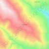 Mapa topográfico Cantumarca, altitude, relevo