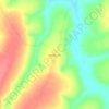 Mapa topográfico Ngola-Luije, altitude, relevo