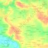 Mapa topográfico Tayée, altitude, relevo
