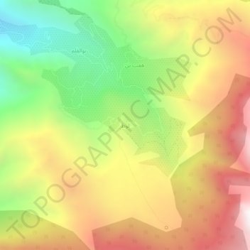 Mapa topográfico Loot, altitude, relevo