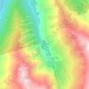 Mapa topográfico Pradières d'En Bas, altitude, relevo