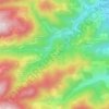 Mapa topográfico L'Hermet, altitude, relevo