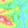 Mapa topográfico Sanguinhedo, altitude, relevo