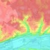 Mapa topográfico Les Epinettes, altitude, relevo