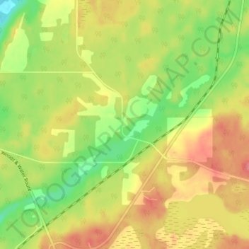 Mapa topográfico Hondo, altitude, relevo