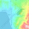 Mapa topográfico Αιδηψός, altitude, relevo