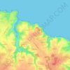 Mapa topográfico Kerzo, altitude, relevo