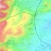 Mapa topográfico Rouzat, altitude, relevo