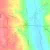 Mapa topográfico Rowsburg, altitude, relevo