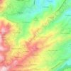 Mapa topográfico El Faro, altitude, relevo