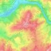 Mapa topográfico Les Clédières, altitude, relevo