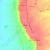 Mapa topográfico Coleby, altitude, relevo