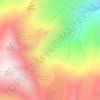 Mapa topográfico خدابره, altitude, relevo