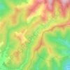 Mapa topográfico La Rougerie, altitude, relevo