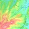 Mapa topográfico Pernelhas, altitude, relevo