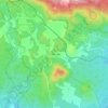 Mapa topográfico La Malinche, altitude, relevo