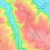 Mapa topográfico Les Vertus, altitude, relevo