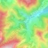Mapa topográfico Perteguet, altitude, relevo