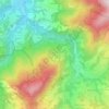 Mapa topográfico Caprili, altitude, relevo
