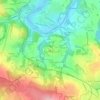 Mapa topográfico Pennarun, altitude, relevo