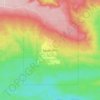 Mapa topográfico Swan Hills, altitude, relevo