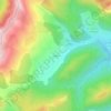 Mapa topográfico Creyers, altitude, relevo