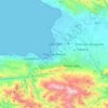 Mapa topográfico Port-au-Prince, altitude, relevo