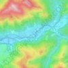 Mapa topográfico Narvarte, altitude, relevo