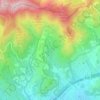 Mapa topográfico La Font del Pop, altitude, relevo