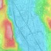 Mapa topográfico Roncafort, altitude, relevo