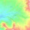 Mapa topográfico La Laguna, altitude, relevo