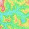 Mapa topográfico Bonissard, altitude, relevo