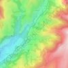 Mapa topográfico Niervèze, altitude, relevo