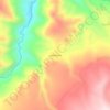 Mapa topográfico Sallicancha, altitude, relevo