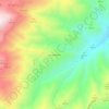 Mapa topográfico Los Casimiros, altitude, relevo
