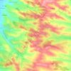 Mapa topográfico Le Touarnet, altitude, relevo