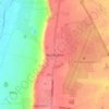 Mapa topográfico Waddington, altitude, relevo