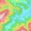 Mapa topográfico La Palme, altitude, relevo