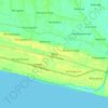 Mapa topográfico Mirit, altitude, relevo